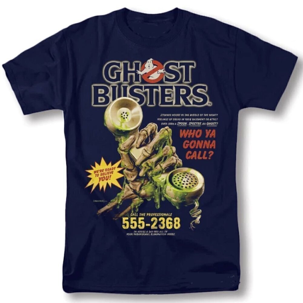 Ghostbusters Shirt 90s Movie Classic Retro Vintage Graphic Design T-Shirt .